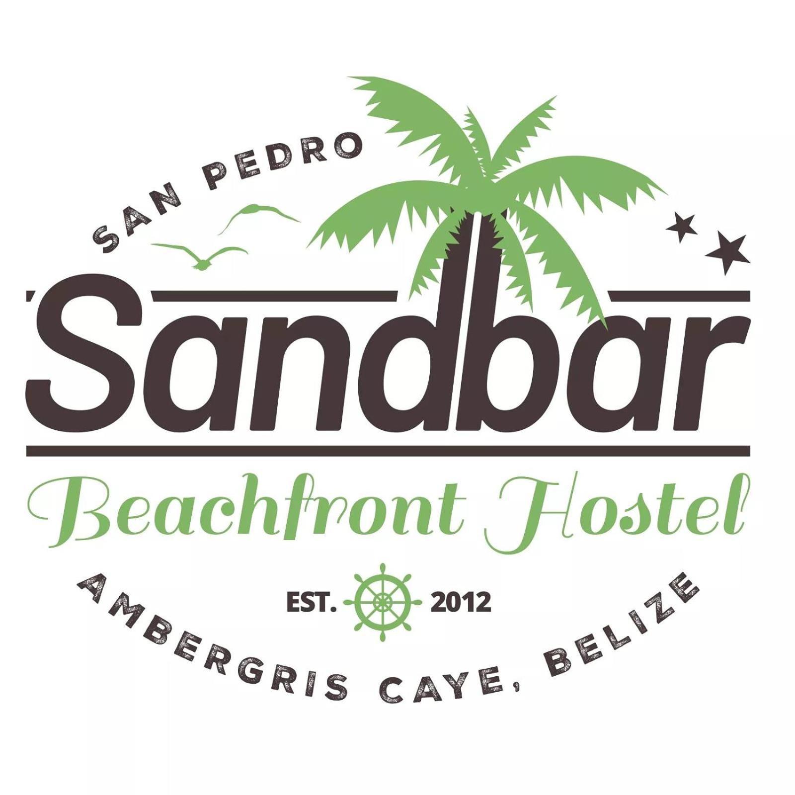 Sandbar Beachfront Hostel & Restaurant San Pedro  Exteriör bild